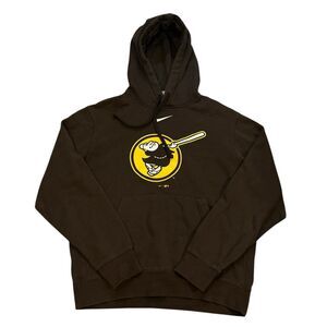 Nike San Diego Padres Center Swoosh Hoodie Sweatshirt Men’s Sz M
